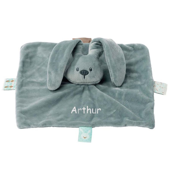 Rabbit embroidered cuddly toy