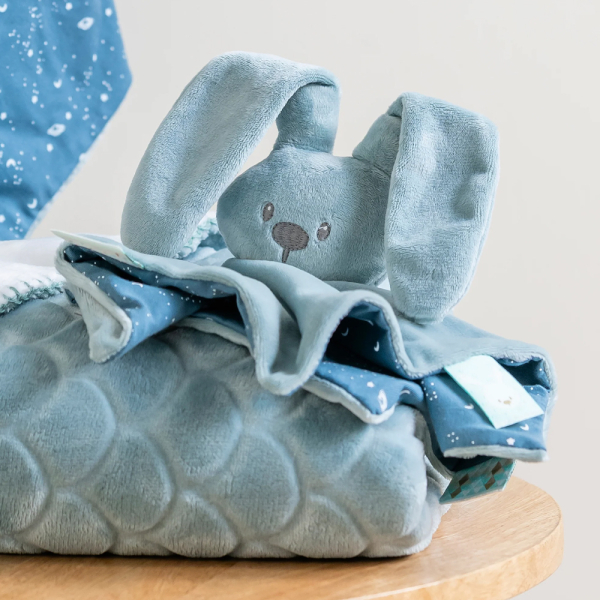 Rabbit embroidered cuddly toy
