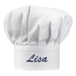 Embroidered chef's hat for adults Embroidered chef's hat for adults