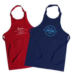 Embroidered kids apron Label Embroidered kids apron Label
