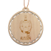 Wooden Christmas Bauble personalised for child Wooden Christmas Bauble personalised for child