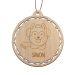Wooden Christmas Bauble personalised for child Wooden Christmas Bauble personalised for child