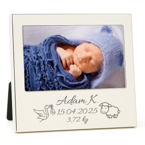 Engraved birth photo frame Engraved birth photo frame