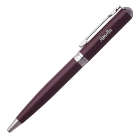 Engraved ballpoint pen Cacharel Tourbillon burgundy Engraved ballpoint pen Cacharel Tourbillon burgundy