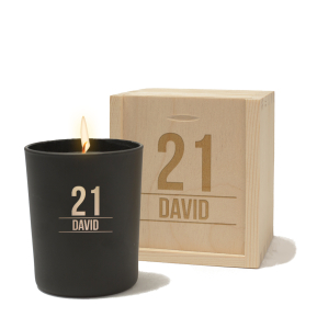 Engraved candle with age and name Engraved candle with age and name