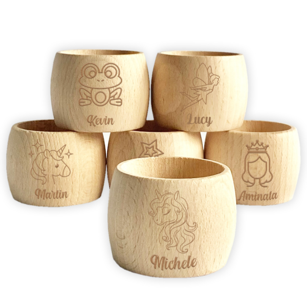 Engraved fairytale napkin ring