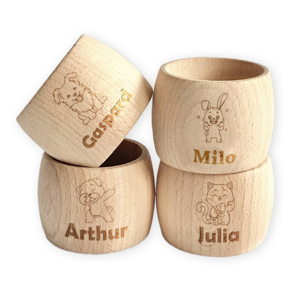 Engraved pet napkin ring
