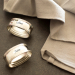 Engraved silver napkin ring