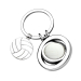 Engraved volleyball-shaped keyring Engraved volleyball-shaped keyring