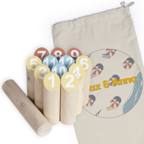 Finnish skittles game in its pouch Seaside Holidays Finnish skittles game in its pouch Seaside Holidays