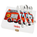 Fire Engine Gift Set with Personalised Cutlery Fire Engine Gift Set with Personalised Cutlery