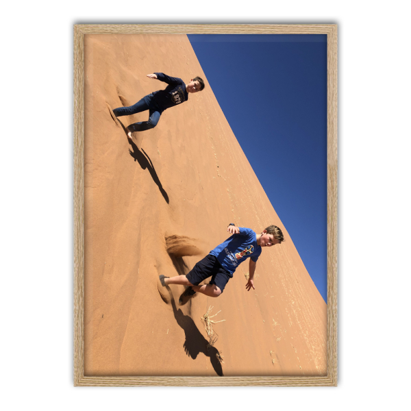 Framed photo poster