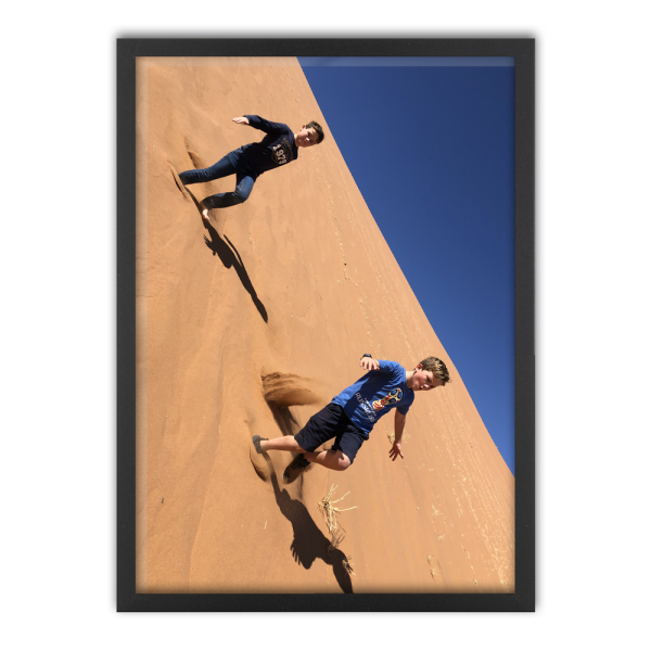 Framed photo poster