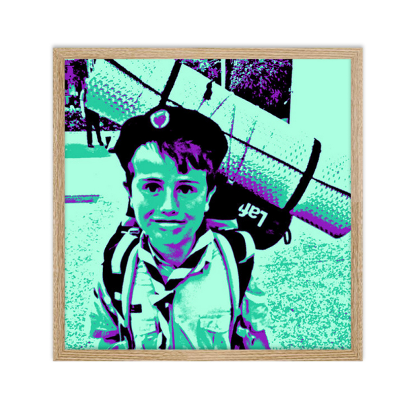 Framed Pop Art poster