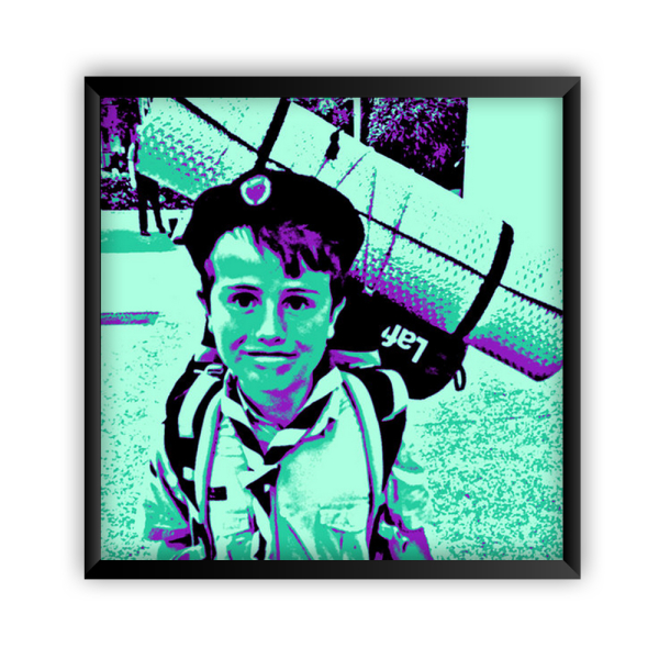 Framed Pop Art poster