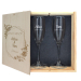 Gift box with 2 Wedding champagne flutes Gift box with 2 Wedding champagne flutes