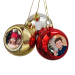 Gold Christmas Bauble personalised with a photo Gold Christmas Bauble personalised with a photo