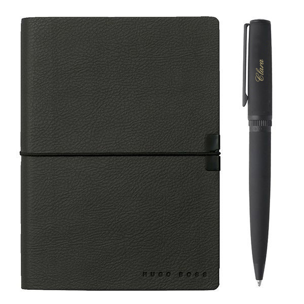 Hugo Boss gift set with notebook and ballpoint pen