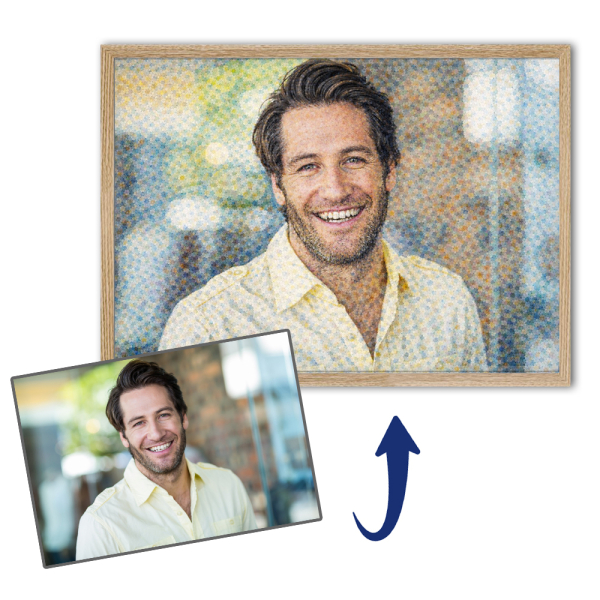 Impressionist-style portrait based on a photo