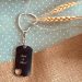 Keyring with heart and engraved photo