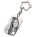 Keyring with star and engraved photo Keyring with star and engraved photo