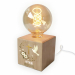 Filament Bulb Lamp Printed Christening Filament Bulb Lamp Printed Christening