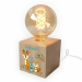 Filament Bulb Lamp Printed Enchanted Forest