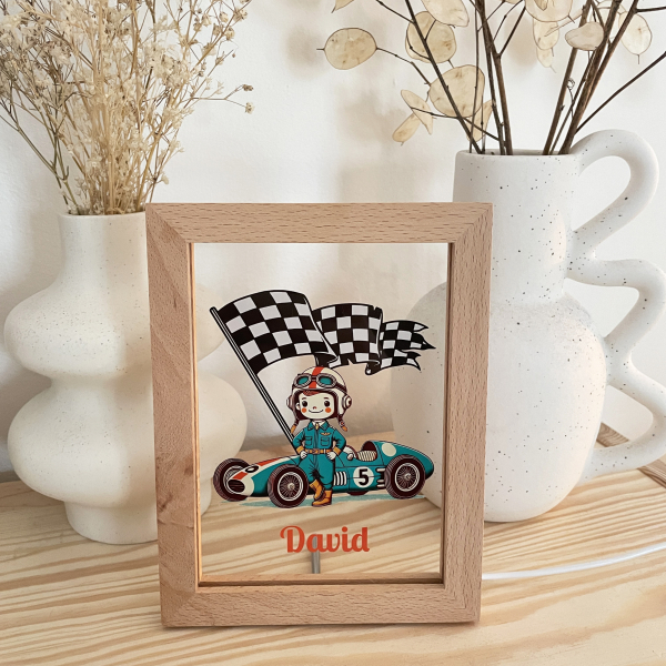 LED Frame race car