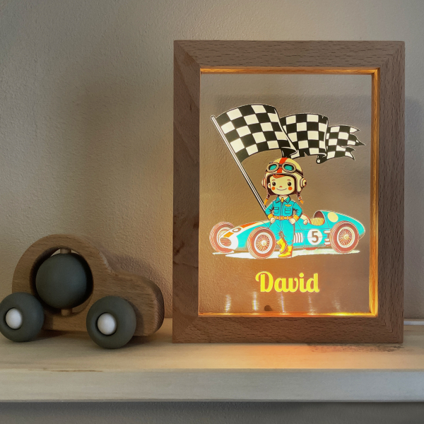 LED Frame race car
