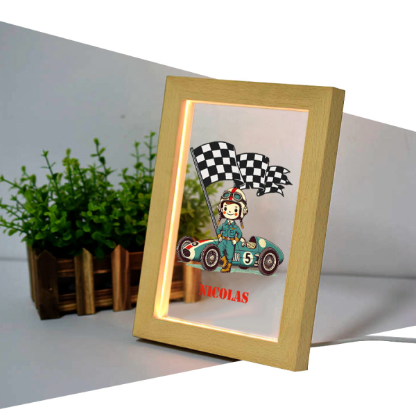 LED Frame race car