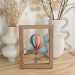 LED frame with name and hot air balloon