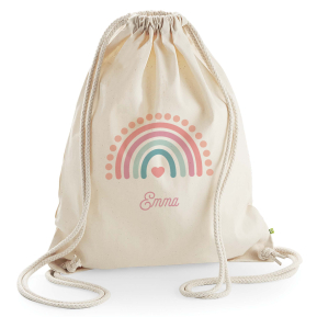Leisure bag printed with name and rainbow Leisure bag printed with name and rainbow