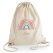 Leisure bag printed with name and rainbow