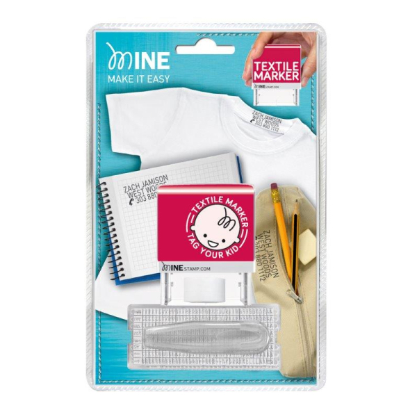 Marker stamps for textiles and paper