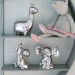 Metal piggy bank giraffe