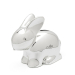 Metal piggy bank rabbit