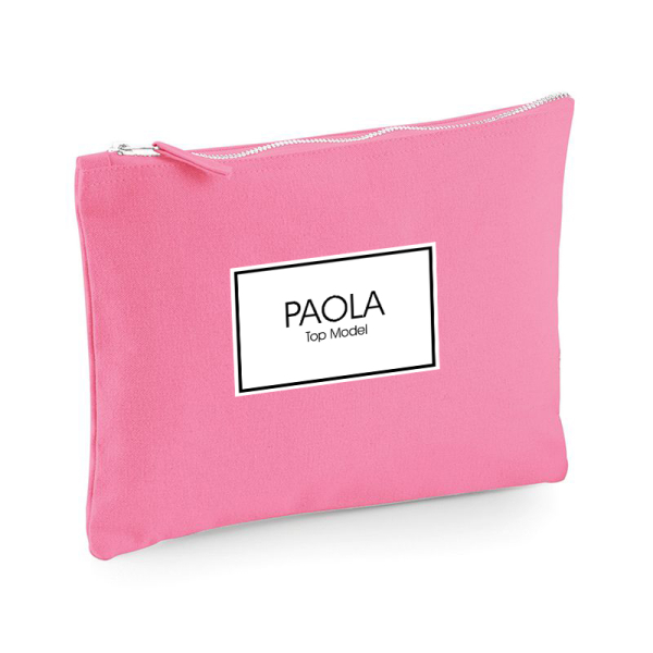 Multi-purpose pouch personalised with a first name