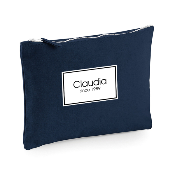 Multi-purpose pouch personalised with a first name
