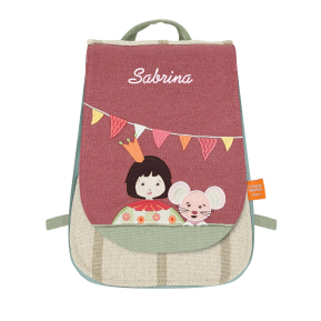 Personalised backpack with child and mouse Personalised backpack with child and mouse