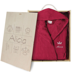 Personalised bathrobe set 2 to 12 years