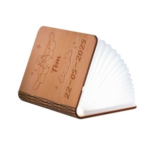 Personalised book lamp - Baptism