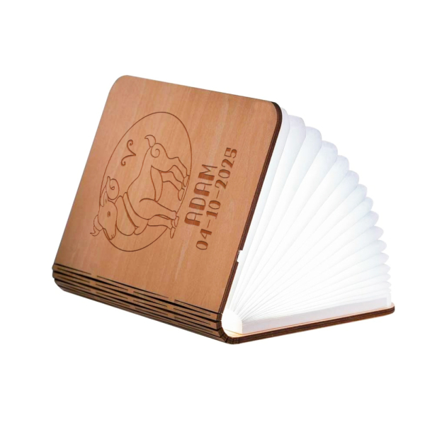 Personalised book lamp - Zodiac sign