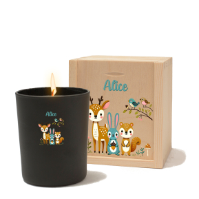 Personalised candle with name in enchanted forest Personalised candle with name in enchanted forest