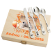Personalised Children’s Cutlery Set Little Fox with Photo Personalised Children’s Cutlery Set Little Fox with Photo