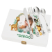 Personalised children's cutlery set Savanna with photo Personalised children's cutlery set Savanna with photo
