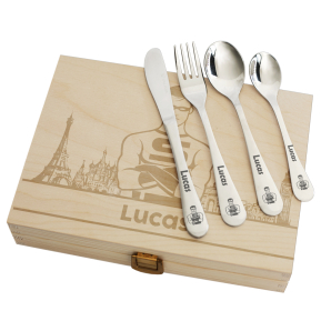 Personalised children's cutlery Super Hero or Heroine Personalised children's cutlery Super Hero or Heroine