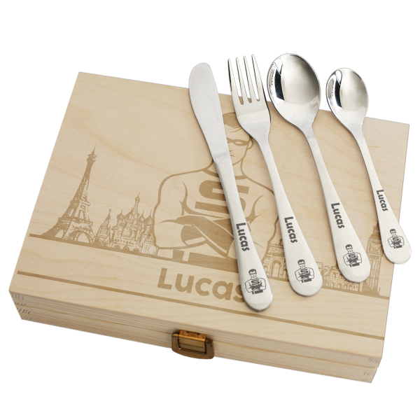 Personalised children's cutlery Super Hero or Heroine