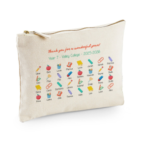 Personalised Class Memories Pouch
