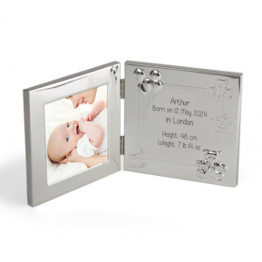 Personalised Double Frame for Birth or Christening Personalised Double Frame for Birth or Christening