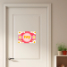 Personalised kids room door sign - Flowers